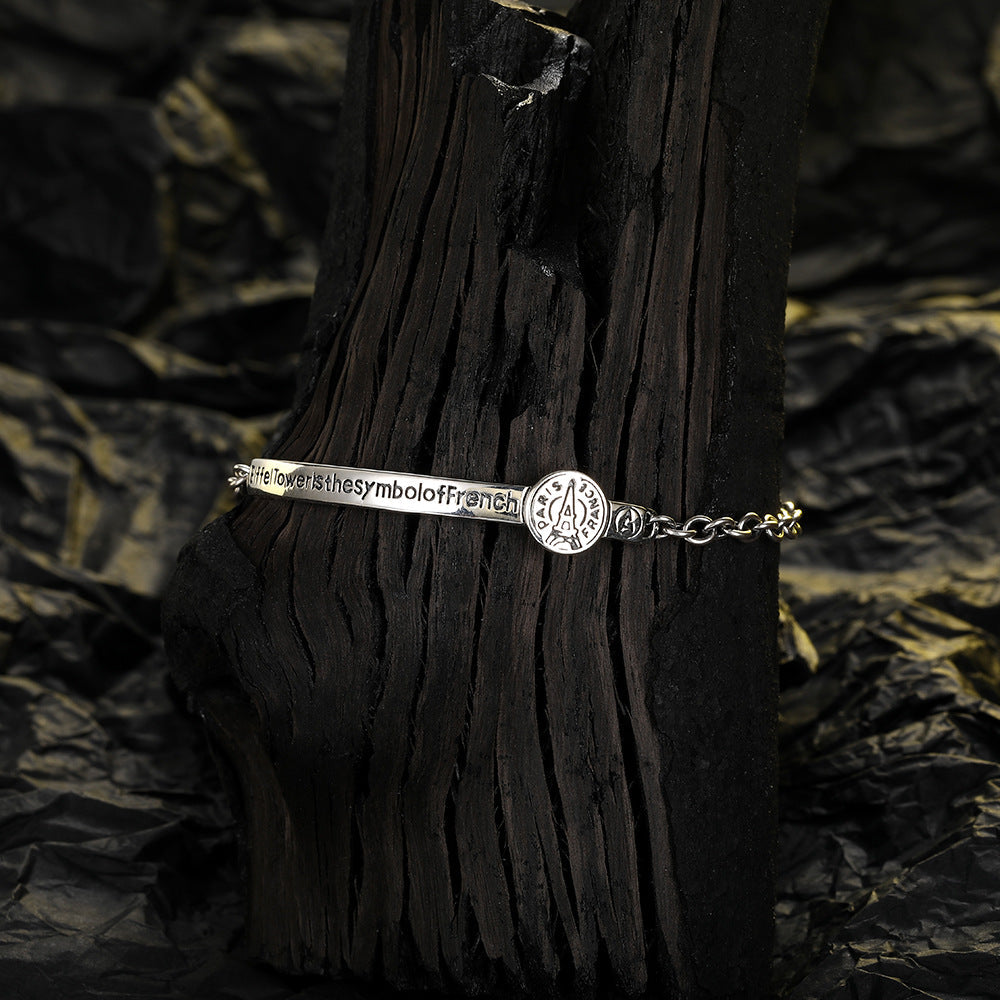 Simple Style Letter Sterling Silver Women's Anklet - Elegant & Trendy