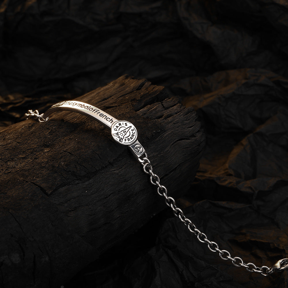 Simple Style Letter Sterling Silver Women's Anklet - Elegant & Trendy