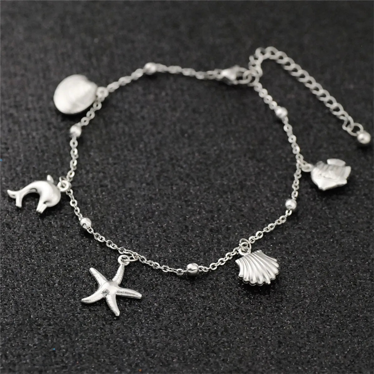 Simple & Classic Titanium Steel Anklet - Unisex Solid Color Design | Dariya Jewelry
