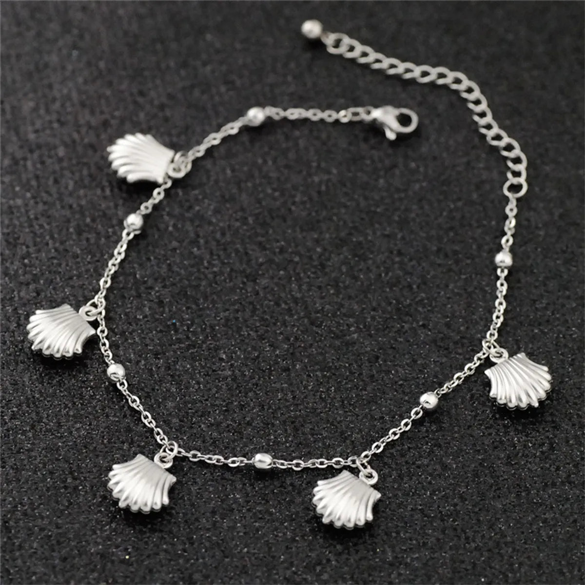 Simple & Classic Titanium Steel Anklet - Unisex Solid Color Design | Dariya Jewelry