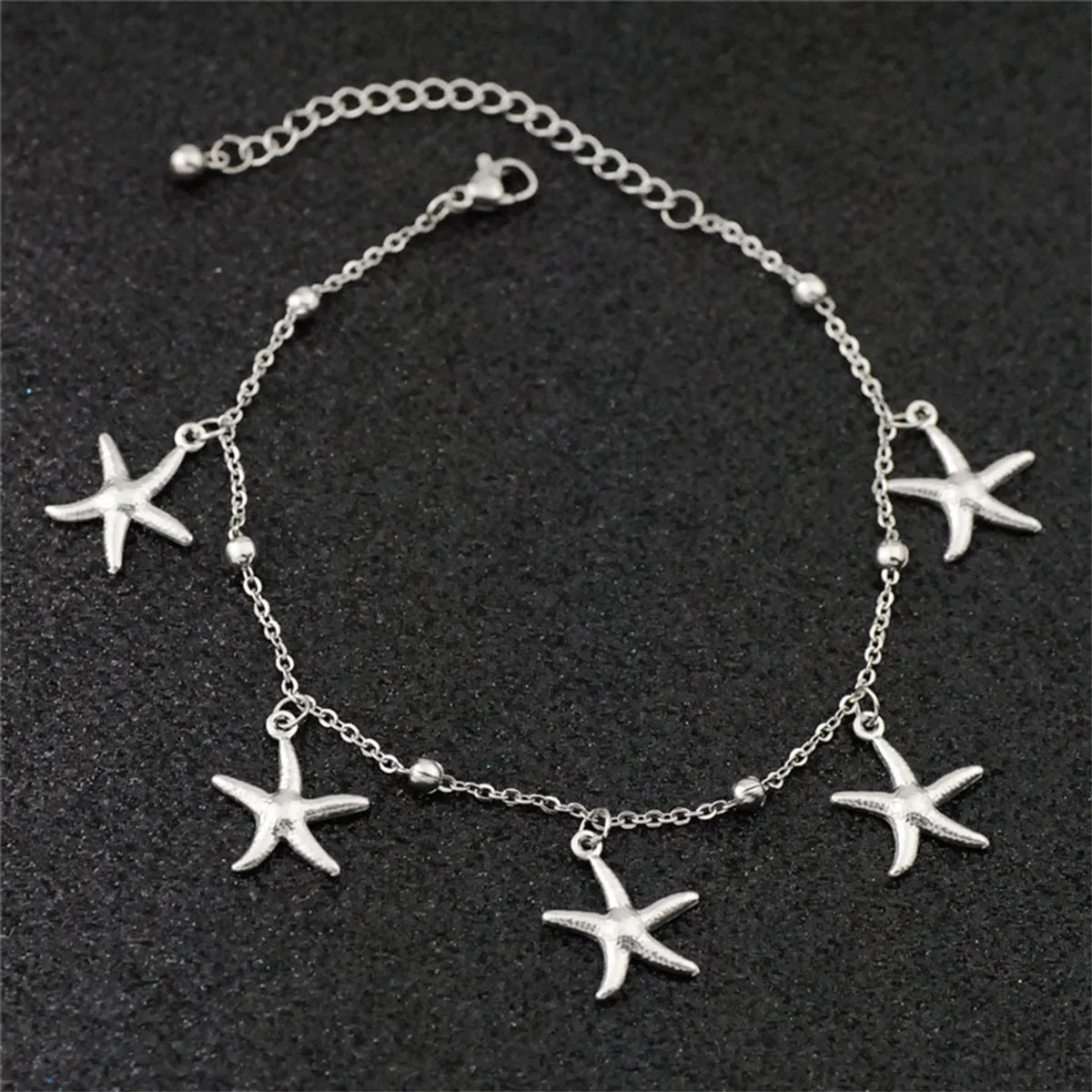 Simple & Classic Titanium Steel Anklet - Unisex Solid Color Design | Dariya Jewelry