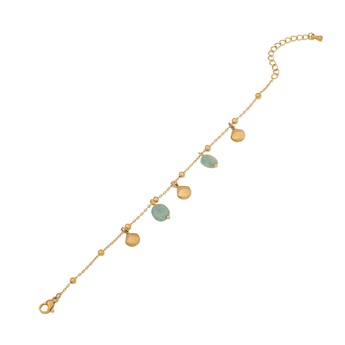 Gold-Plated Stainless Steel Charm Bracelet – Ocean-Inspired Chic (SKU: ADIY52)