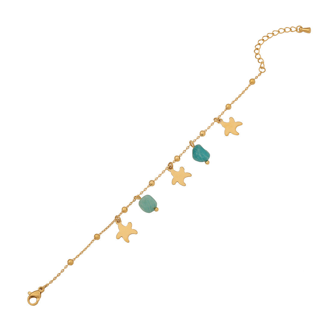 Gold-Plated Stainless Steel Charm Bracelet – Ocean-Inspired Chic (SKU: ADIY52)