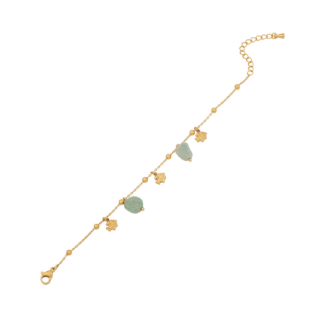 Gold-Plated Stainless Steel Charm Bracelet – Ocean-Inspired Chic (SKU: ADIY52)