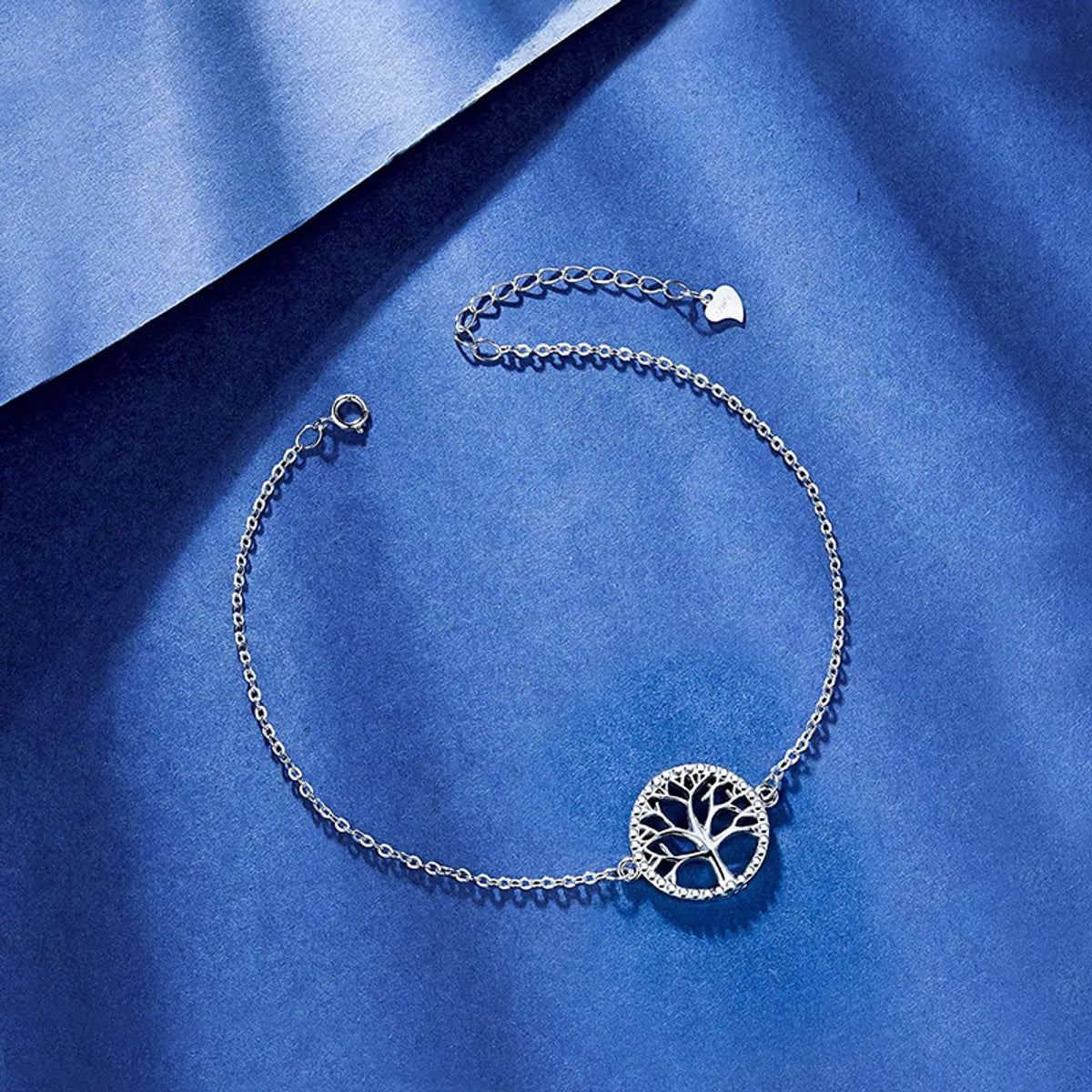Lady Simple Style Tree Sterling Silver Plated Bracelet – Elegant & Trendy
