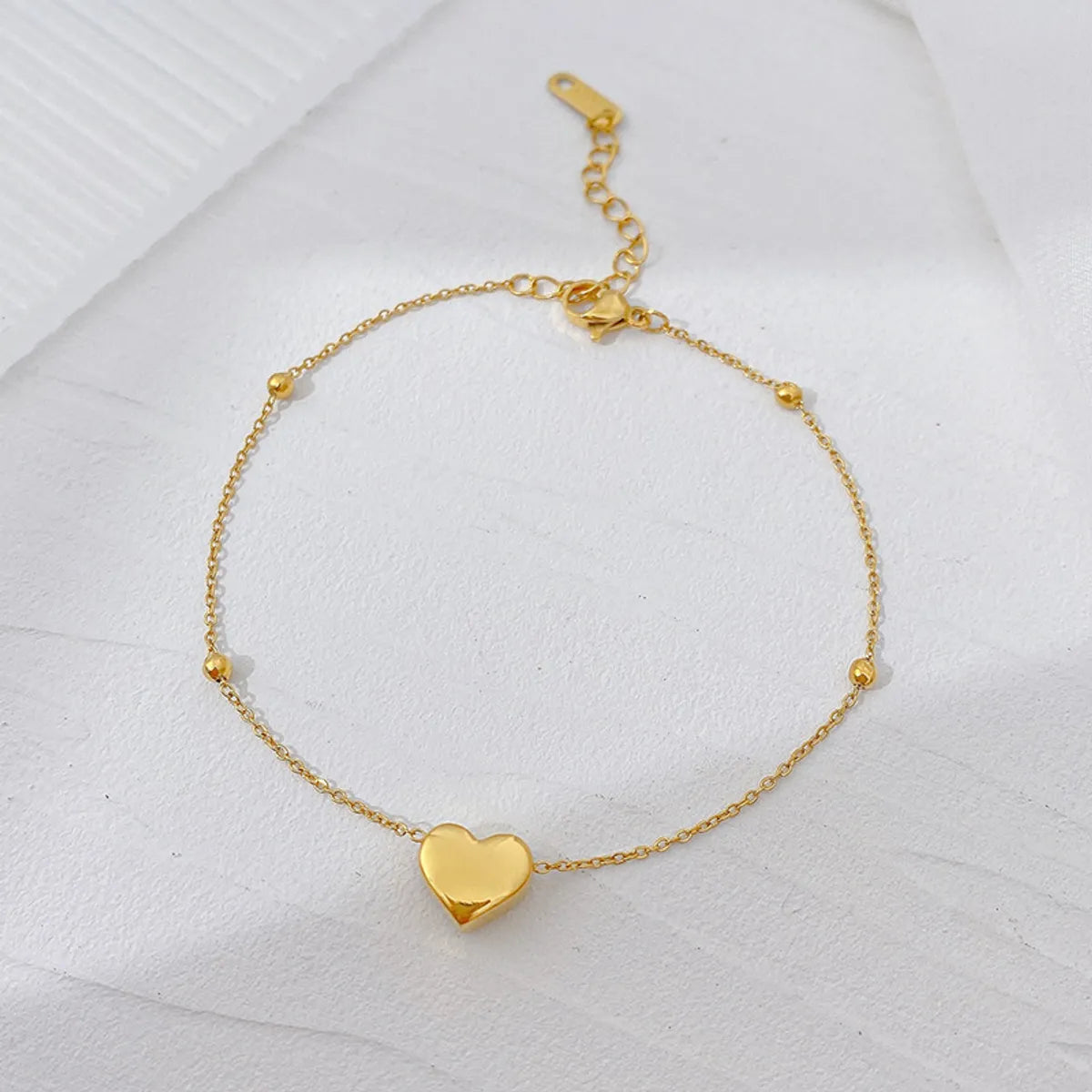 Sweet Heart Titanium Steel Anklet Bracelet - Dariya Jewelry