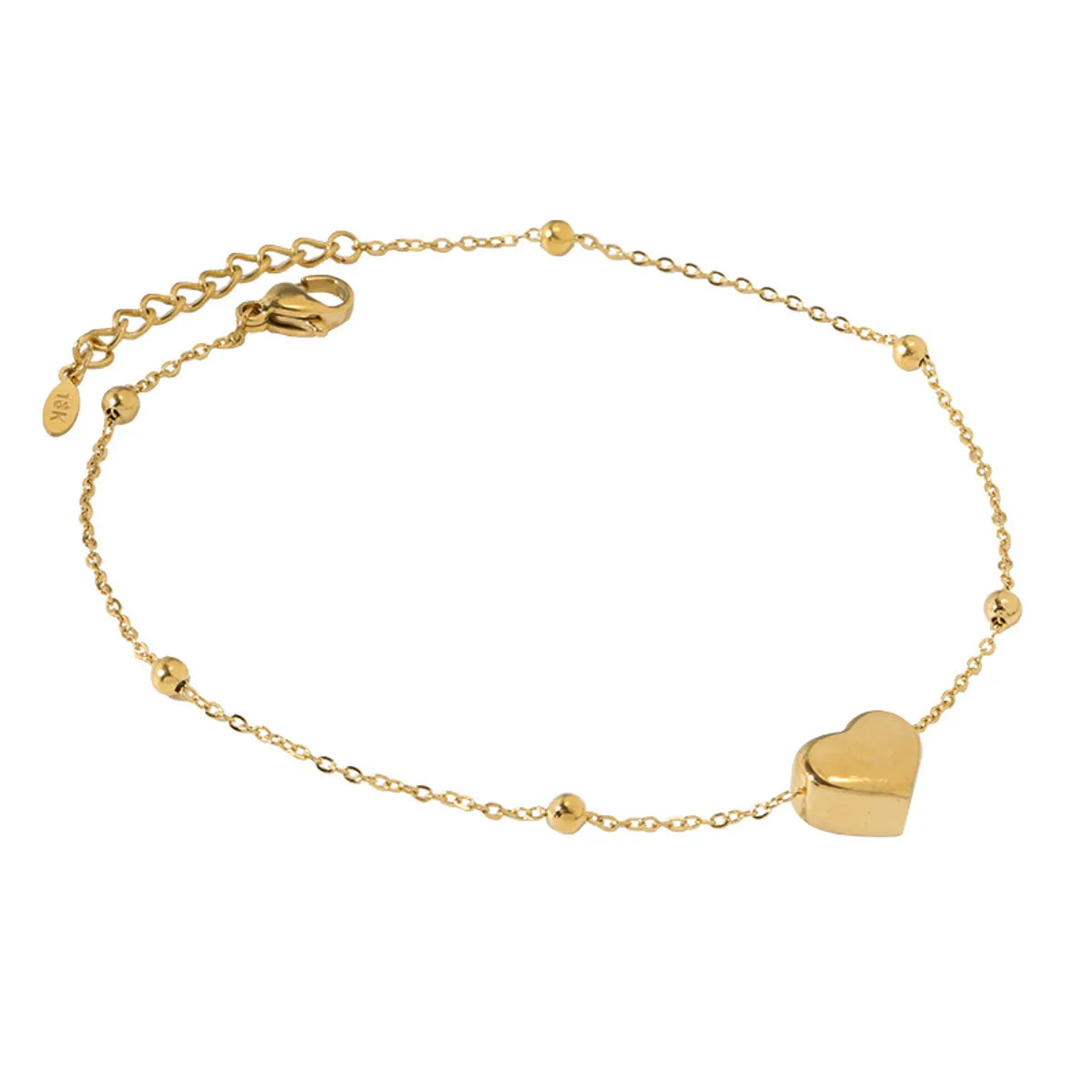 Sweet Heart Titanium Steel Anklet Bracelet - Dariya Jewelry