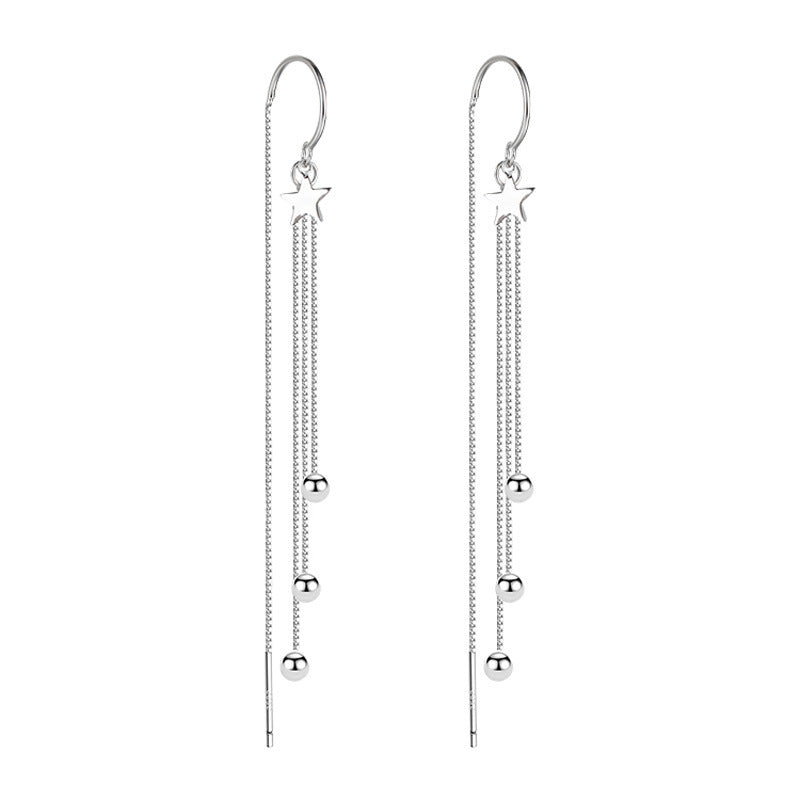 Elegant Lady Star Tassel Copper Ear Line - Stylish & Trendy Women's Earrings