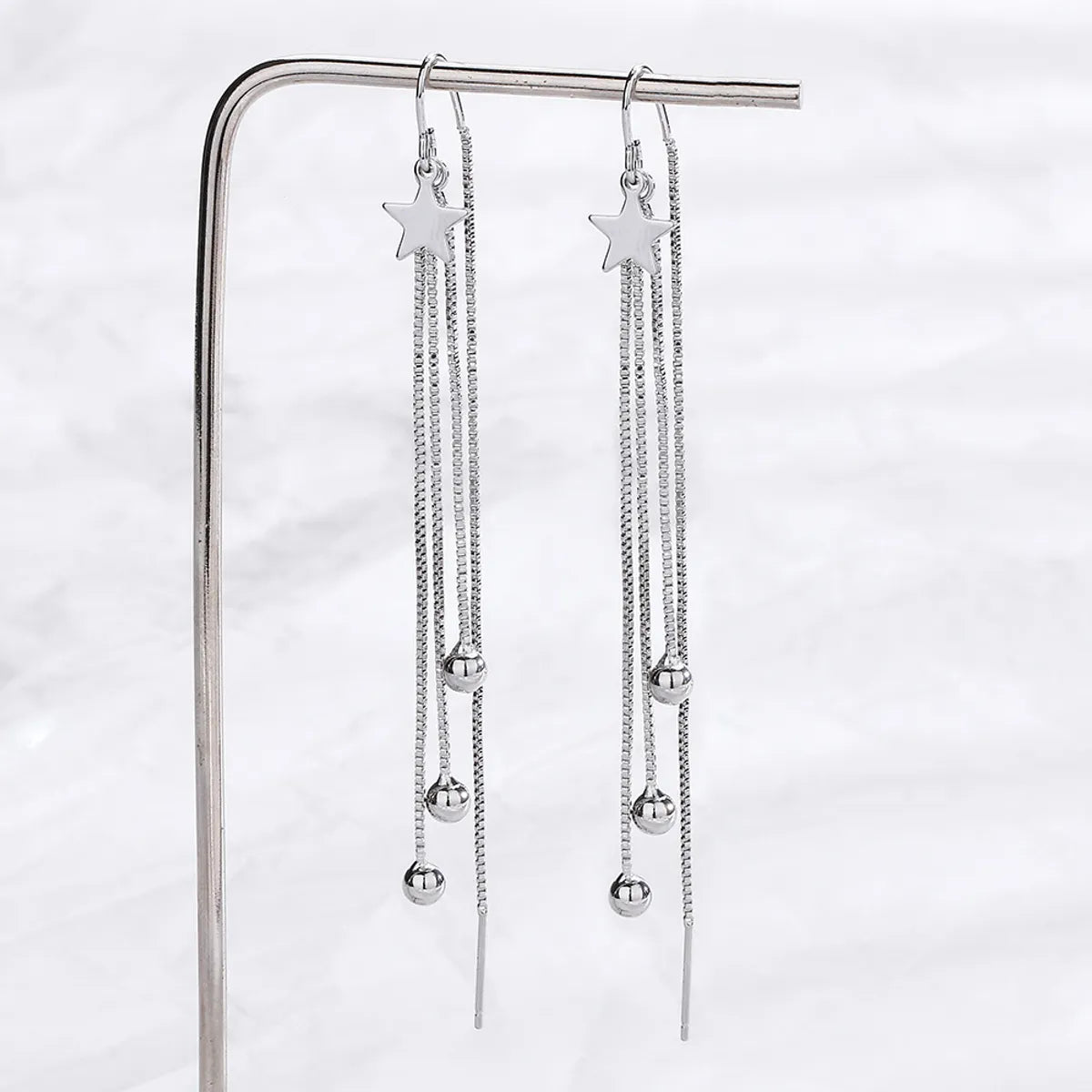 Elegant Lady Star Tassel Copper Ear Line - Stylish & Trendy Women's Earrings