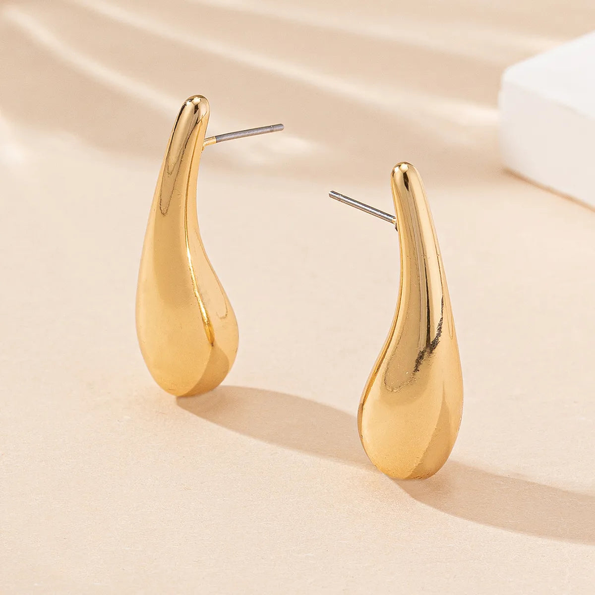 Elegant Water Droplet CCB Ear Studs Set – Lightweight & Stylish | Dariya Jewelry
