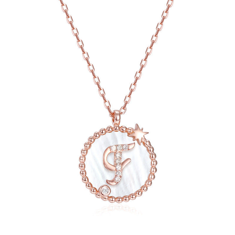 925 Sterling Silver Letter Pendant Necklace – Personalized Charm