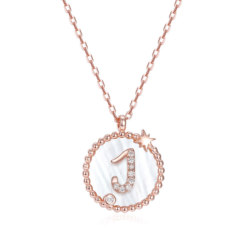 925 Sterling Silver Letter Pendant Necklace – Personalized Charm