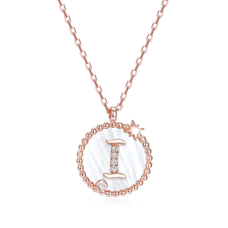 925 Sterling Silver Letter Pendant Necklace – Personalized Charm