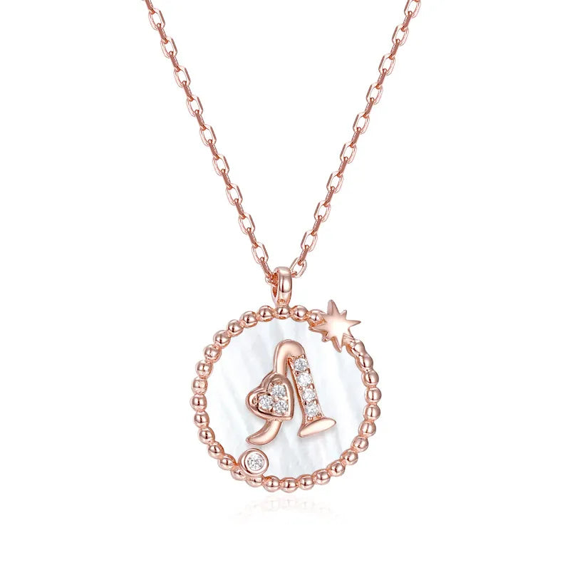 925 Sterling Silver Letter Pendant Necklace – Personalized Charm