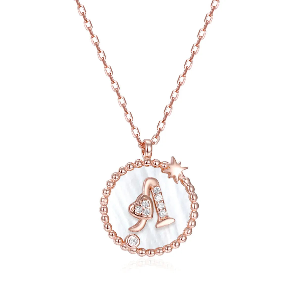 925 Sterling Silver Letter Pendant Necklace – Personalized Charm