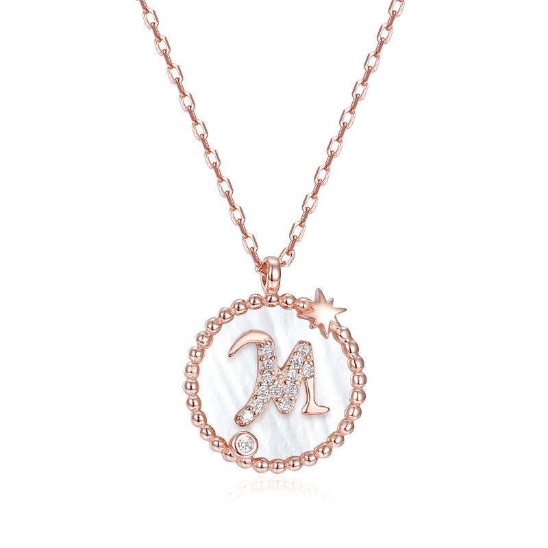 925 Sterling Silver Letter Pendant Necklace – Personalized Charm