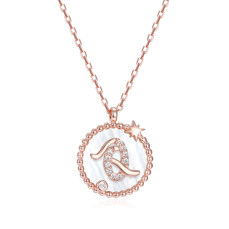925 Sterling Silver Letter Pendant Necklace – Personalized Charm