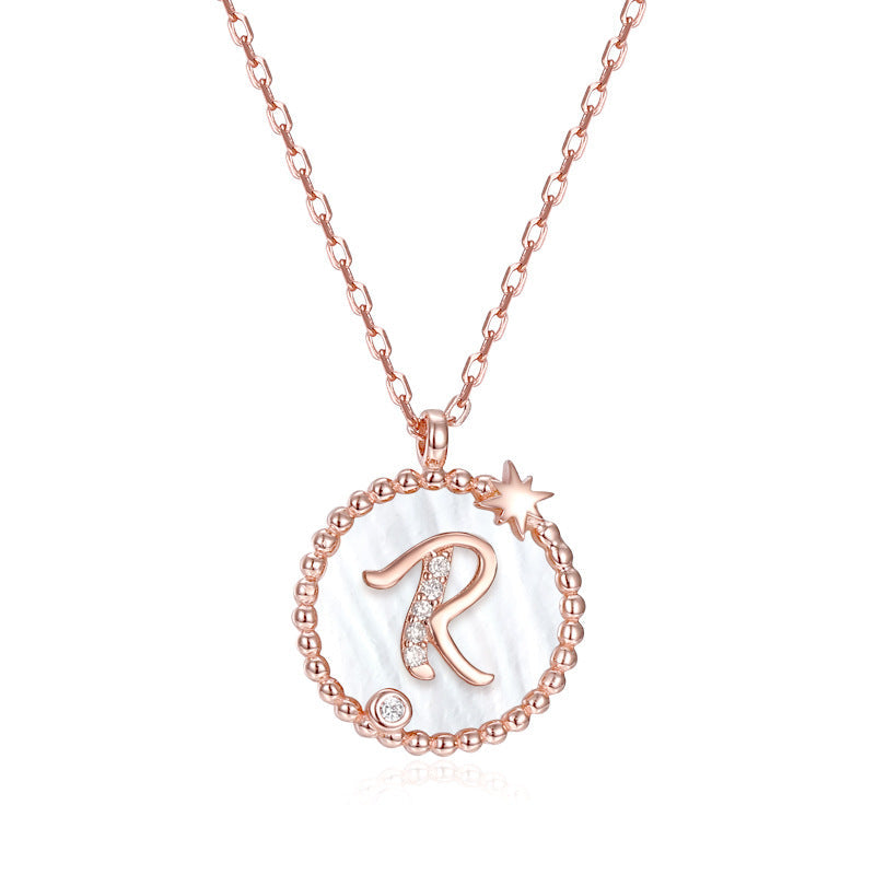 925 Sterling Silver Letter Pendant Necklace – Personalized Charm