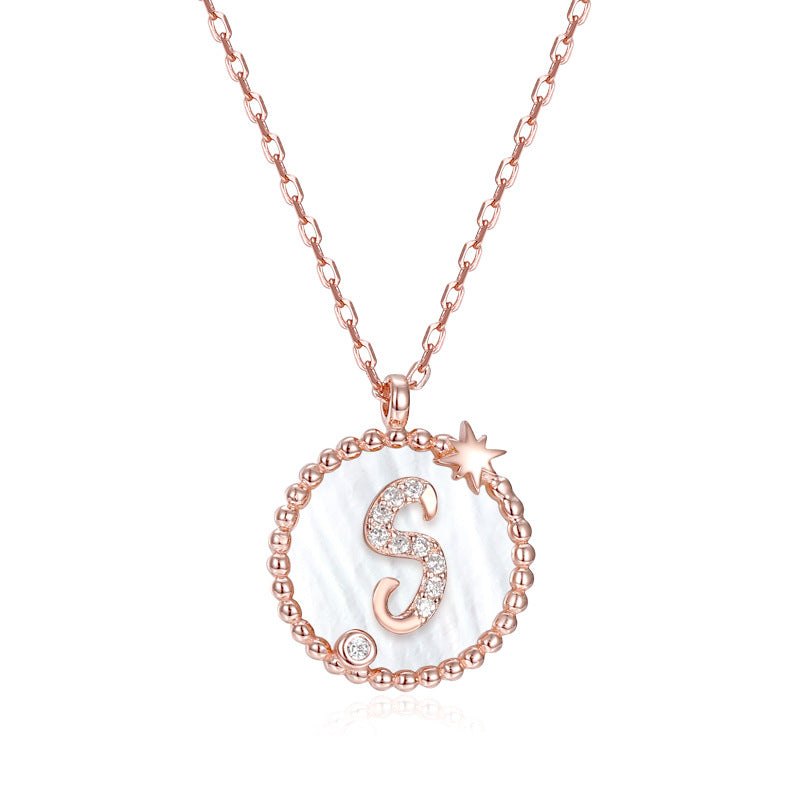 925 Sterling Silver Letter Pendant Necklace – Personalized Charm