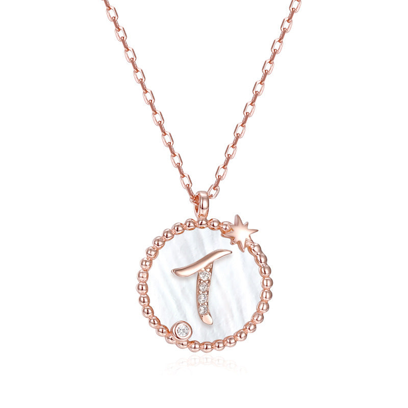 925 Sterling Silver Letter Pendant Necklace – Personalized Charm
