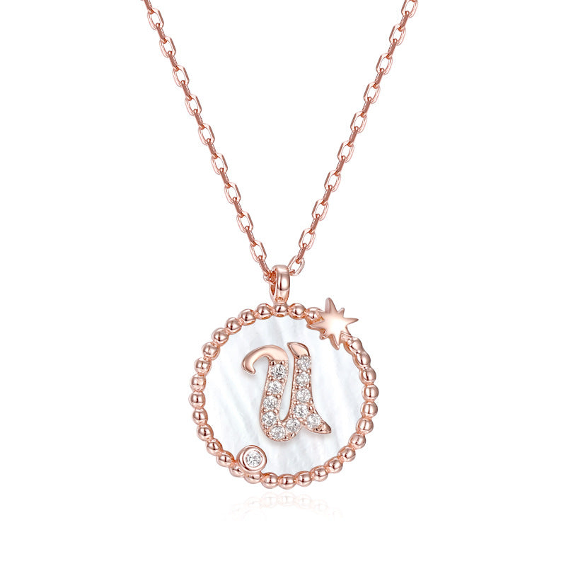 925 Sterling Silver Letter Pendant Necklace – Personalized Charm