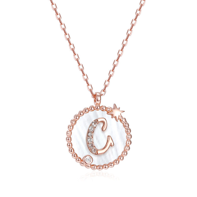 925 Sterling Silver Letter Pendant Necklace – Personalized Charm