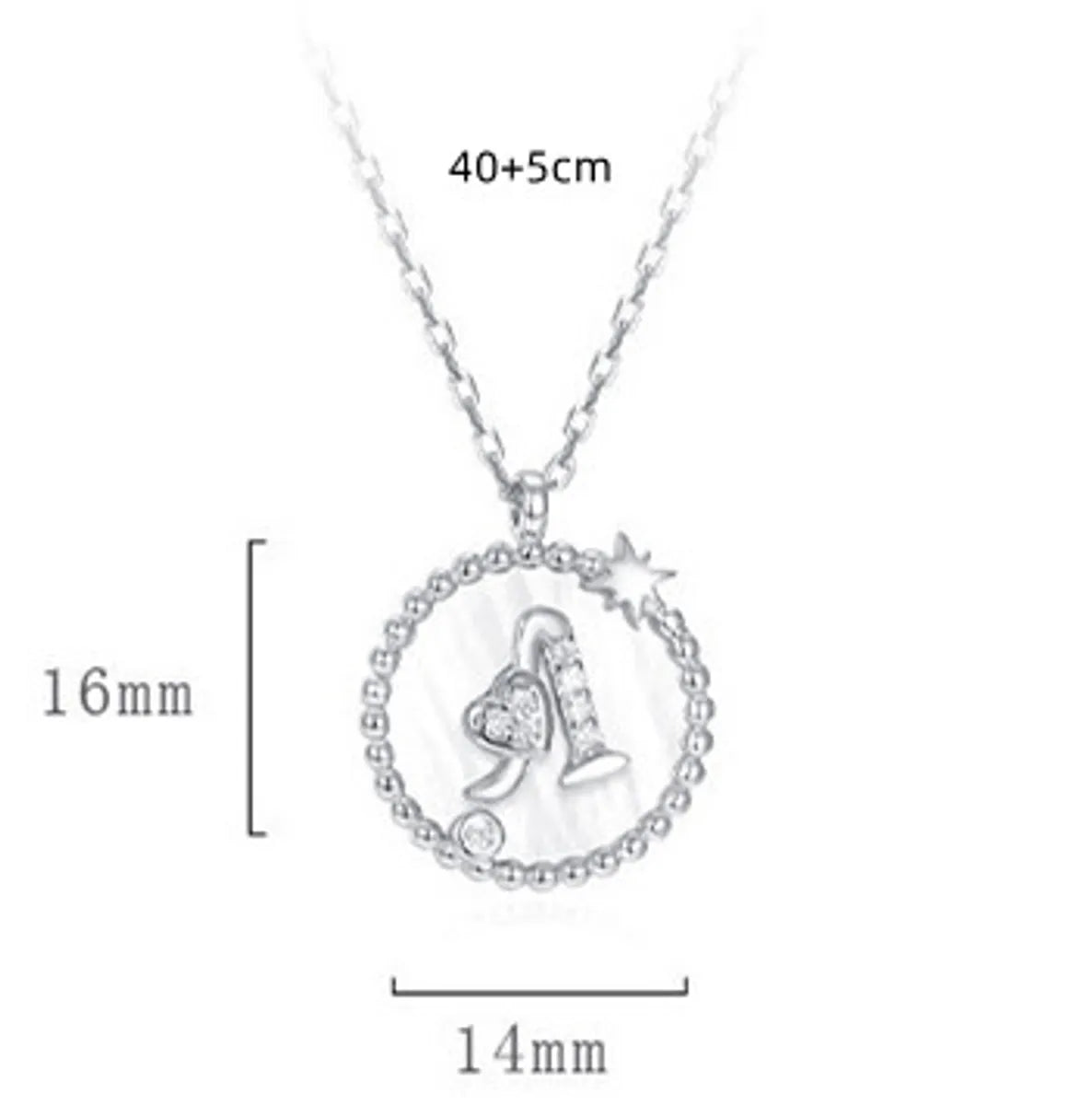 925 Sterling Silver Letter Pendant Necklace – Personalized Charm