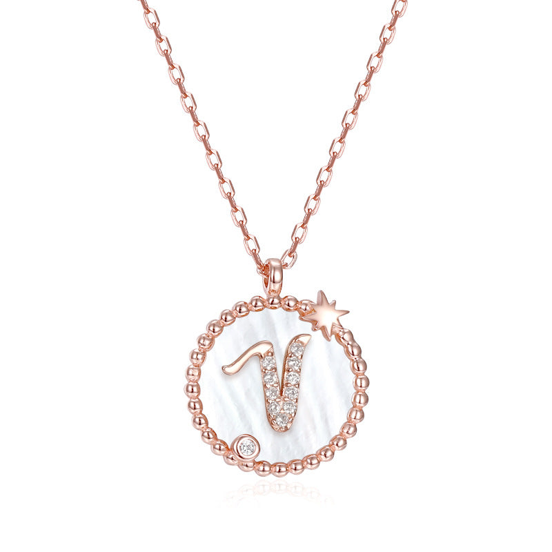 925 Sterling Silver Letter Pendant Necklace – Personalized Charm