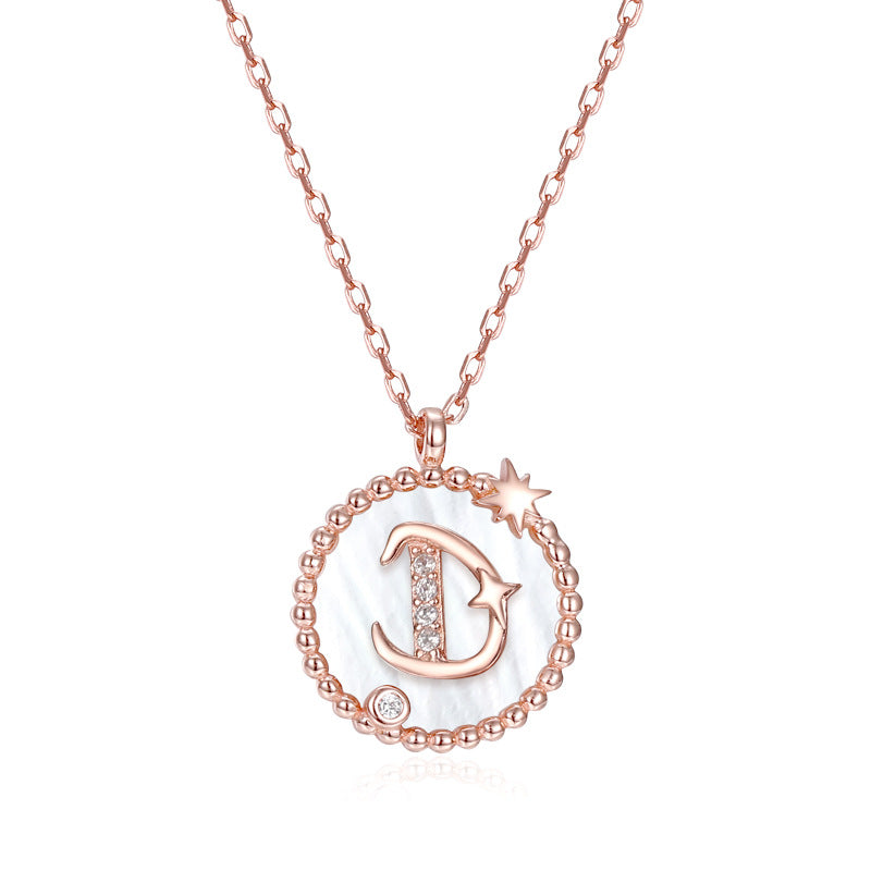 925 Sterling Silver Letter Pendant Necklace – Personalized Charm