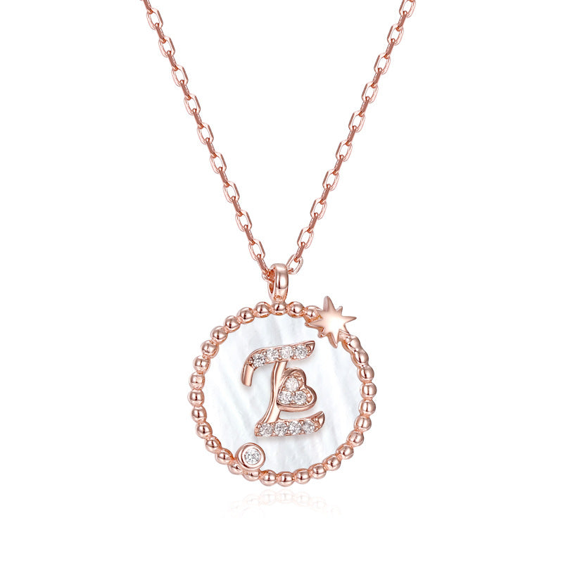 925 Sterling Silver Letter Pendant Necklace – Personalized Charm