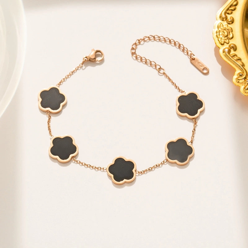 Elegant Flower Shell Jewelry Set – Titanium Steel Gold Plated – Dariya Jewelry