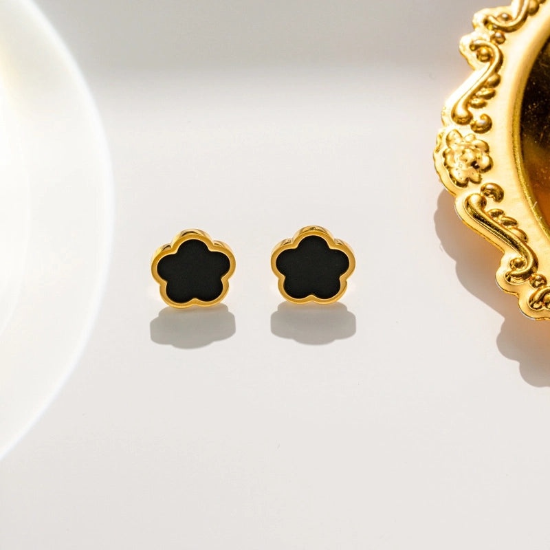 Elegant Flower Shell Jewelry Set – Titanium Steel Gold Plated – Dariya Jewelry