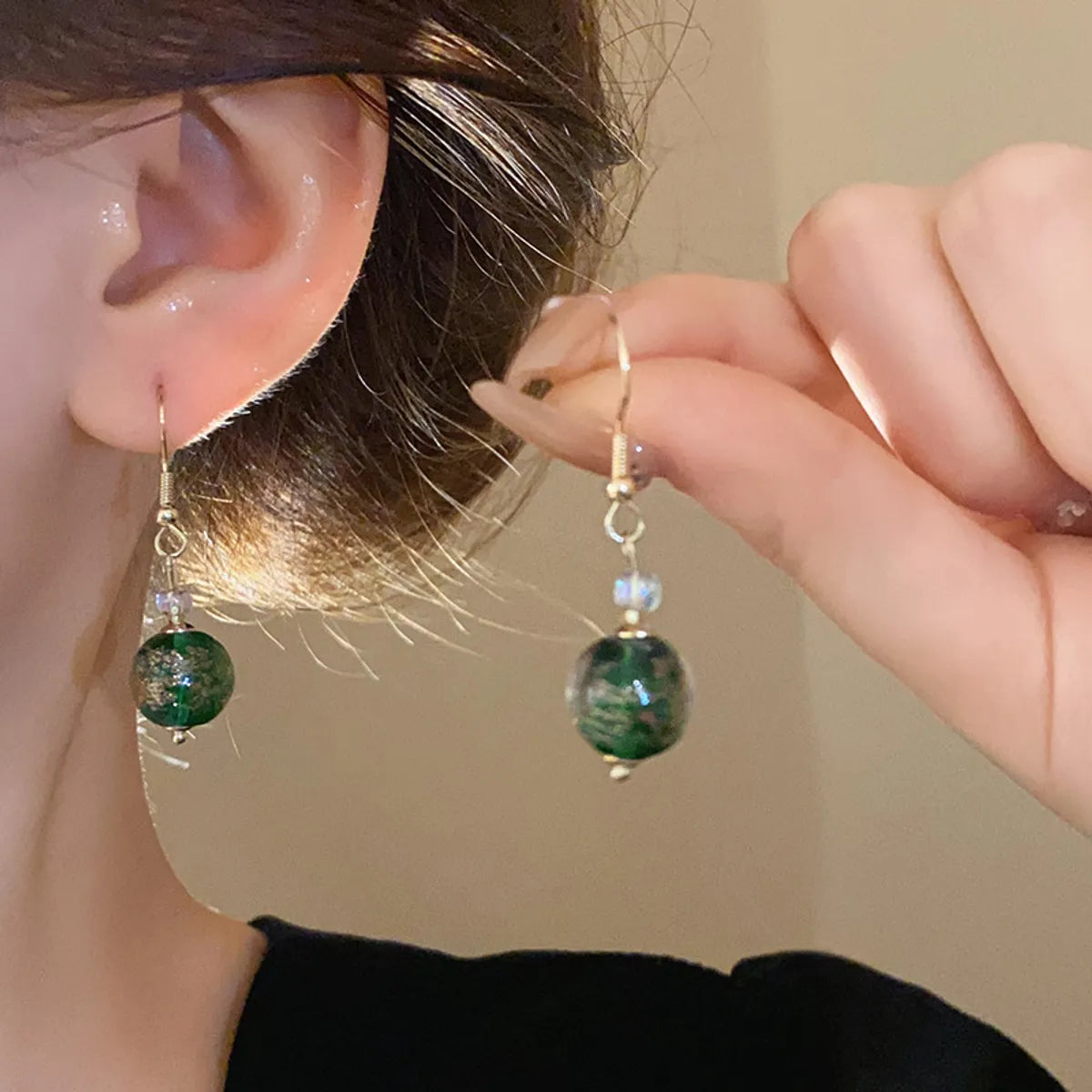 Retro Glass Bead Jewelry Set – Colorful Alloy Charm Design | Dariya Jewelry