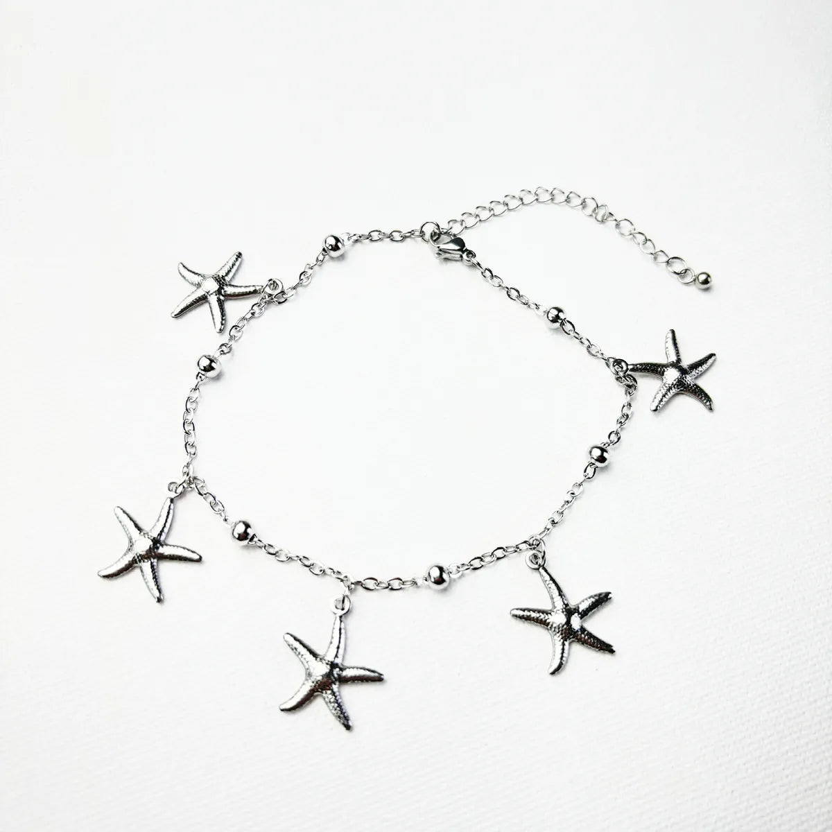 Simple & Classic Titanium Steel Anklet - Unisex Solid Color Design | Dariya Jewelry